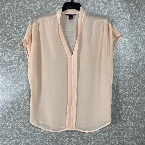Victoria's Secret Women's Sheer Pale Pink Boxy Blouse - Size Small - Romantic - Picture 1 of 6